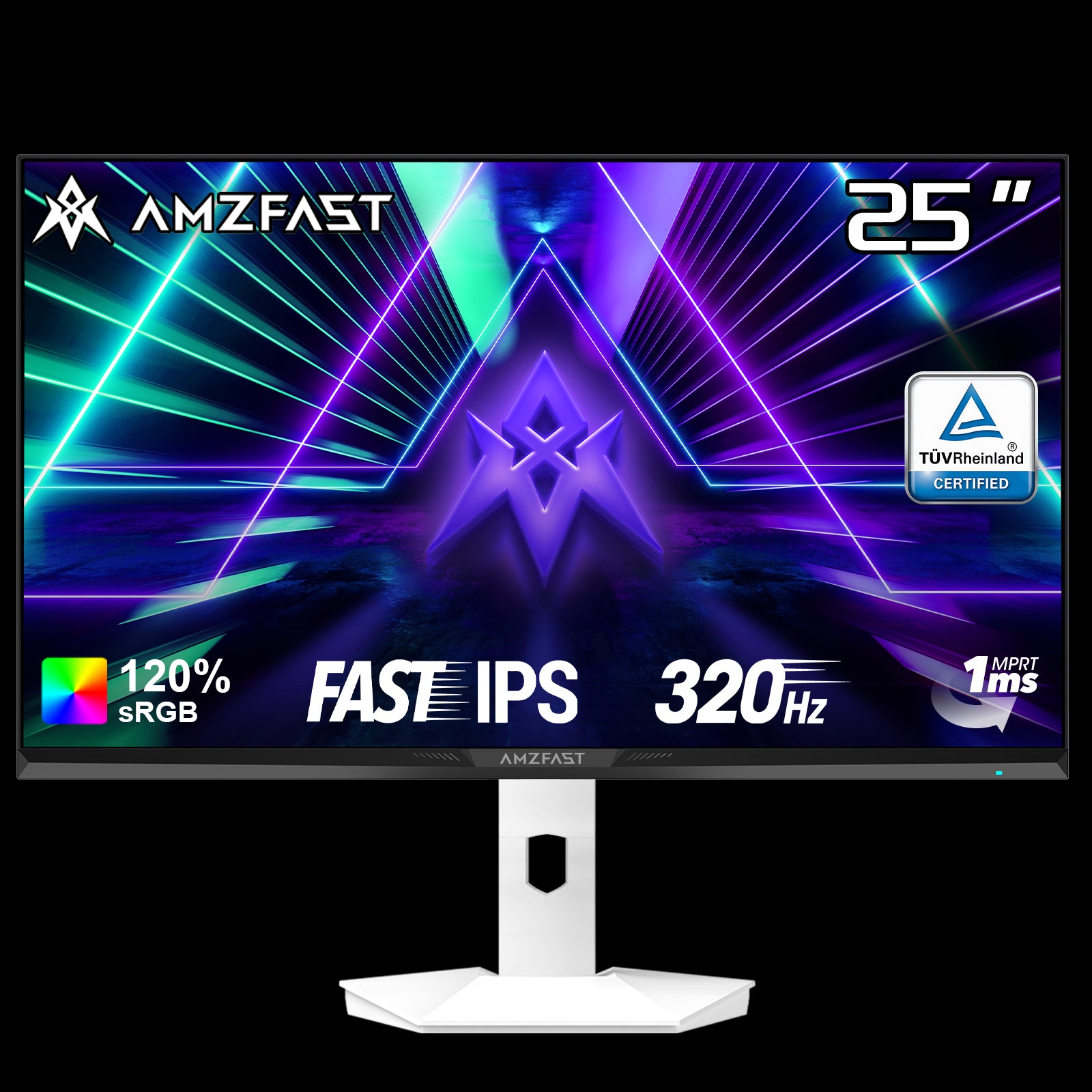 AMZG25F6F, 25" White Gaming Monitor 320Hz FHD Fast IPS