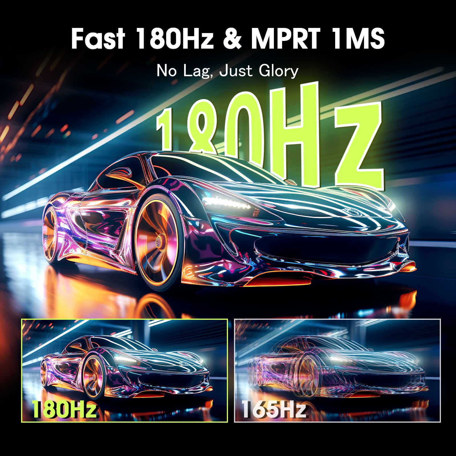 AMZG27C1Q, 27" Curved Gaming Monitor 180Hz QHD