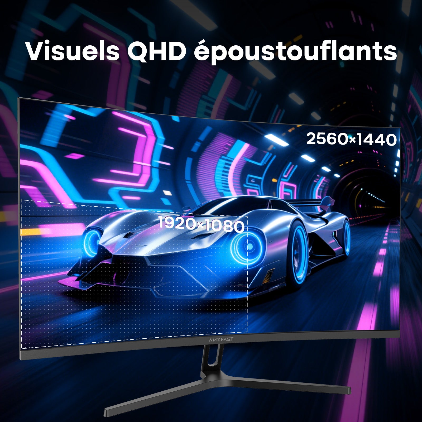 AMZG27C1Q Pro-280, 27" Curved Gaming Monitor QHD 2560x1440 240Hz