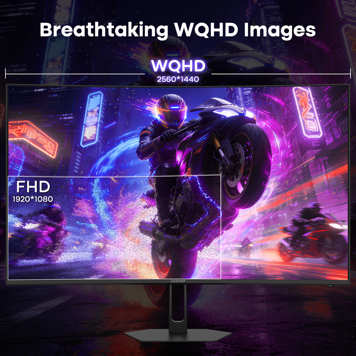 AMZG27C1Q, 27" Curved Gaming Monitor WQHD 2560x1440 180Hz