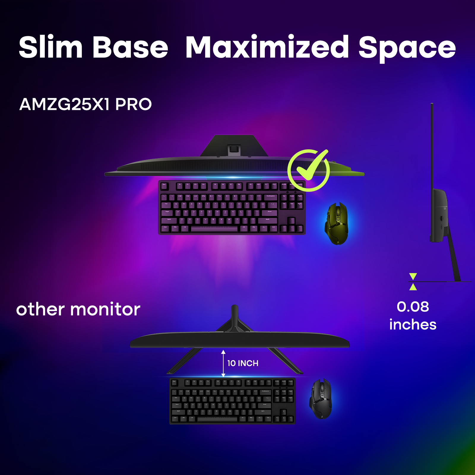 AMZG25X1 Pro, 25" Gaming Monitor FHD 280Hz