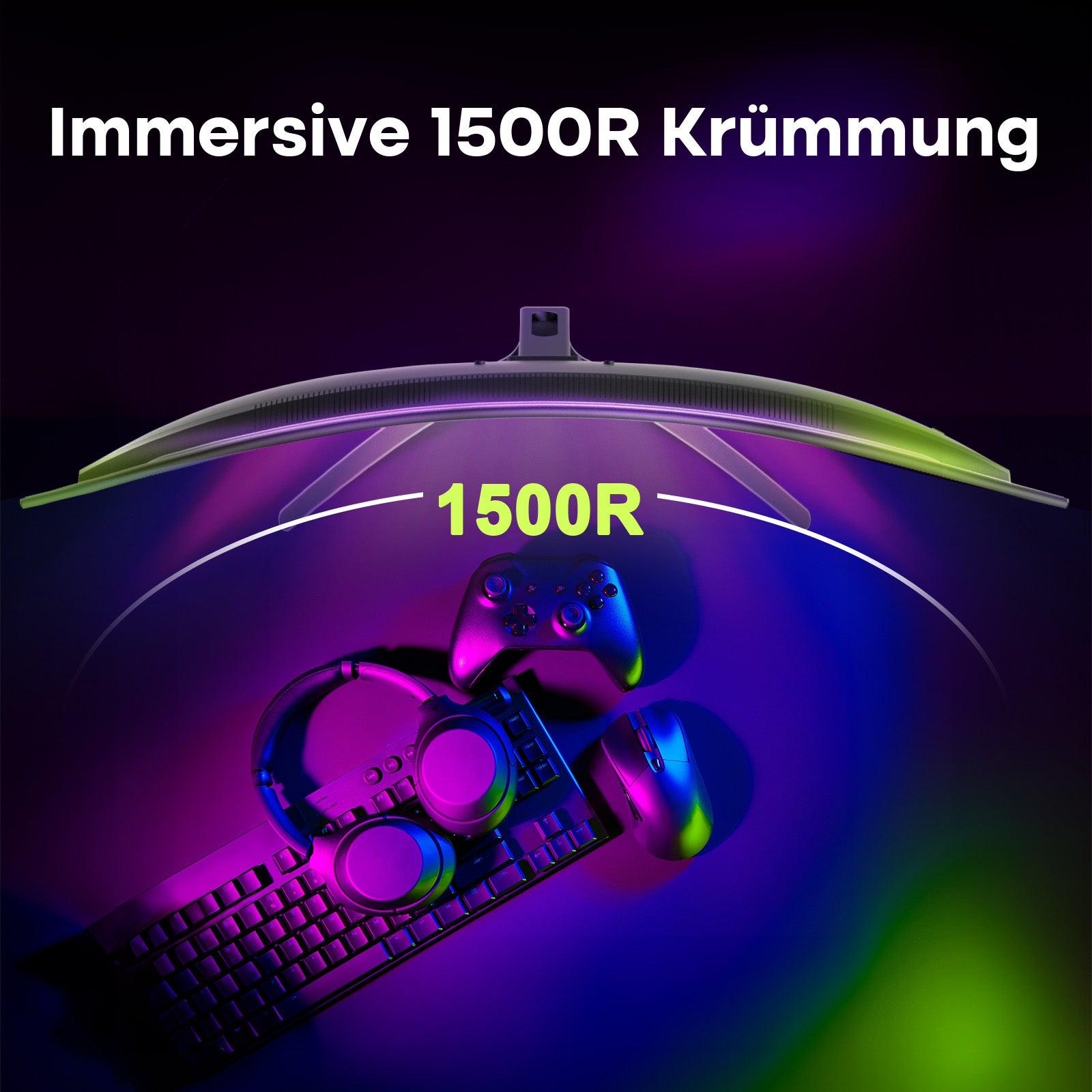 AMZG27C1Q Pro-280, 27" Curved Gaming Monitor QHD 2560x1440 240Hz