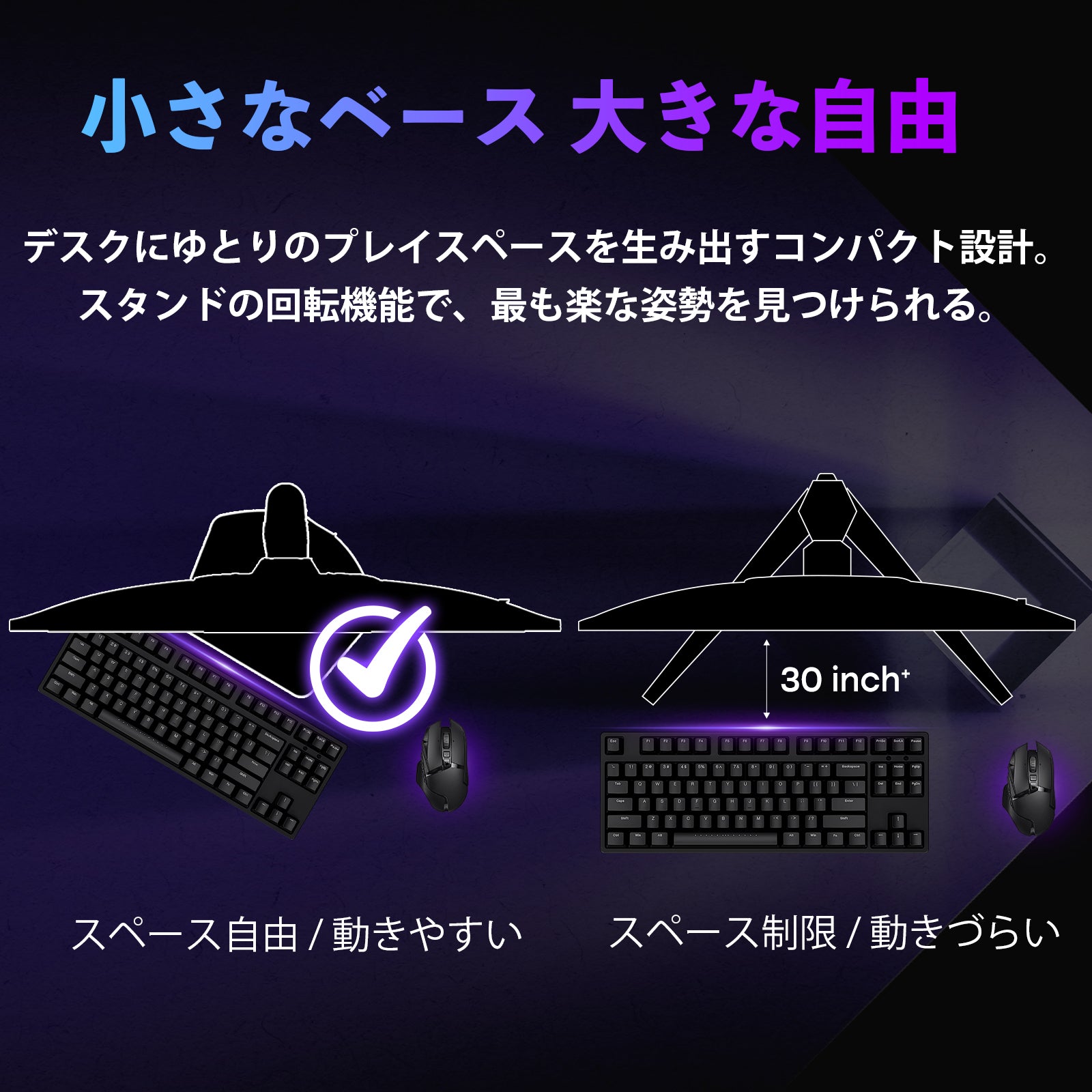 AMZG27F6U - 27インチ 4K デュアルモード ゲーミングモニター