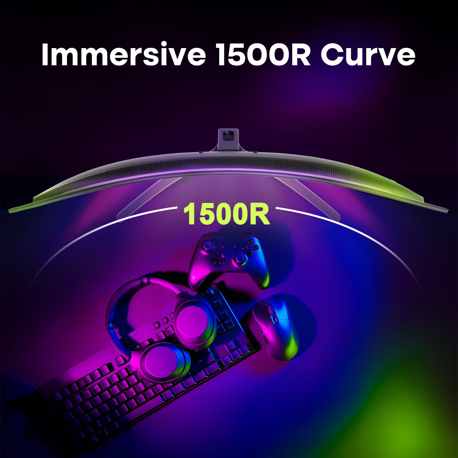AMZG27C1Q Pro-280, 27" Curved Gaming Monitor 2560x1440 QHD 240Hz