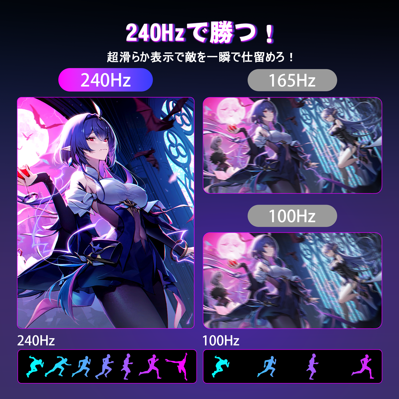 AMZG34C5Q Pro - 34インチ ゲーミングモニター 240Hz 曲面ウルトラワイド UWQHD