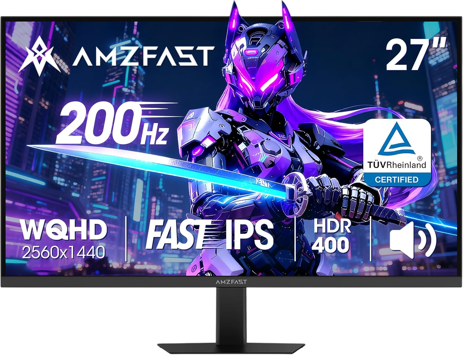 AMZG27F5Q, 27" Gaming Monitor QHD 2560x1440p 200Hz