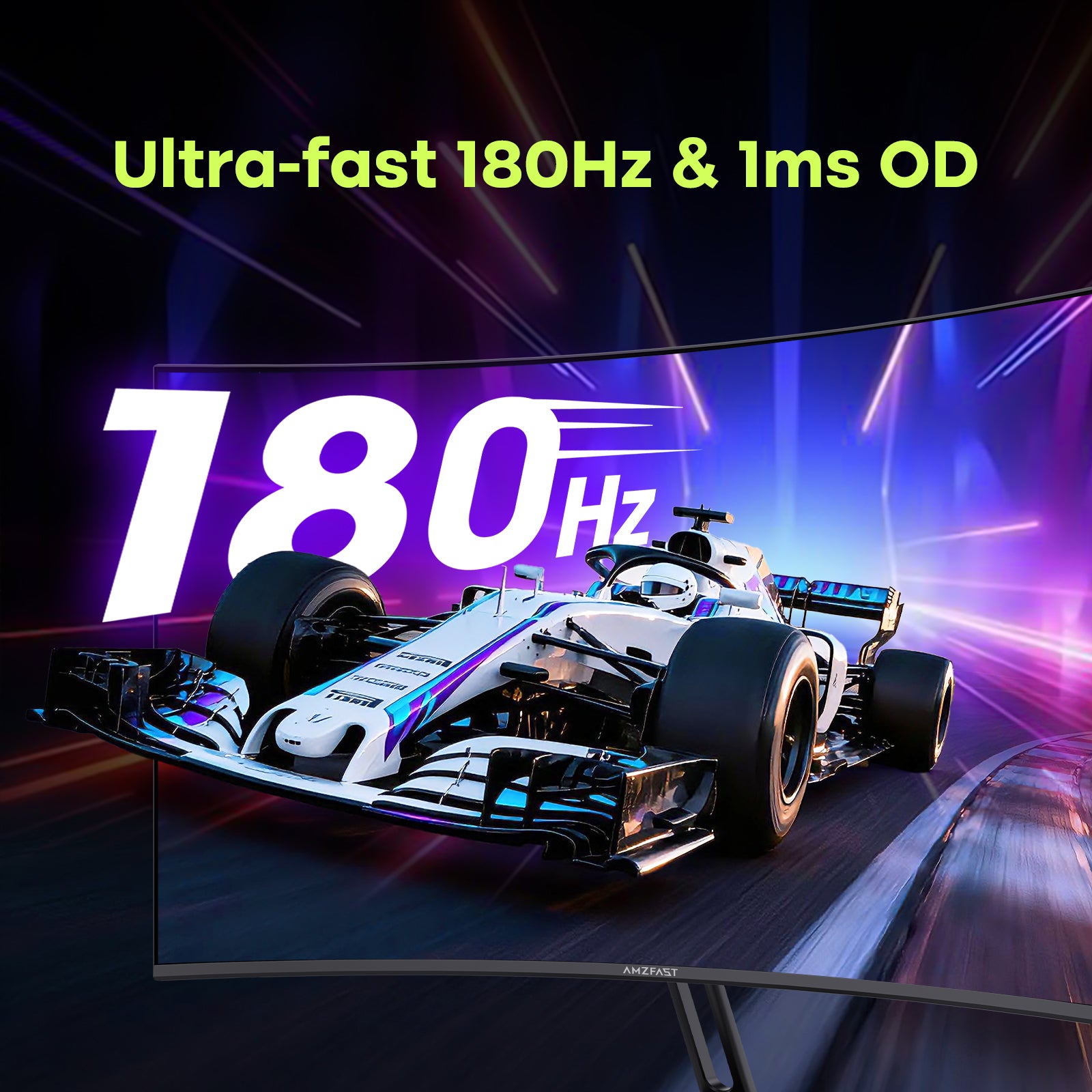AMZG27C1Q, 27" Curved Gaming Monitor 180Hz QHD