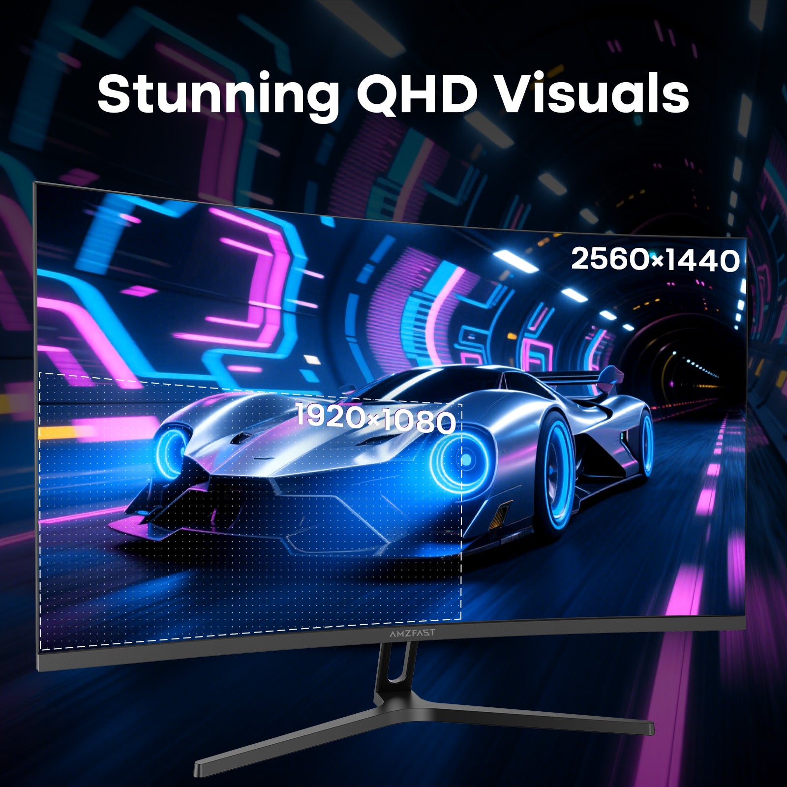 AMZG27C1QPro, 27" Curved Gaming Monitor 240Hz WQHD