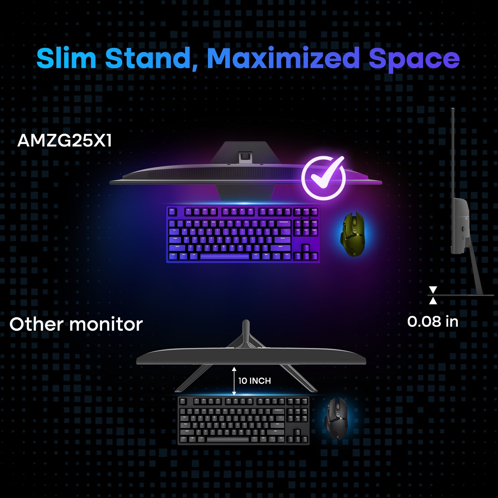 AMZG25X1, 25" Gaming Monitor 200Hz FHD Fast IPS