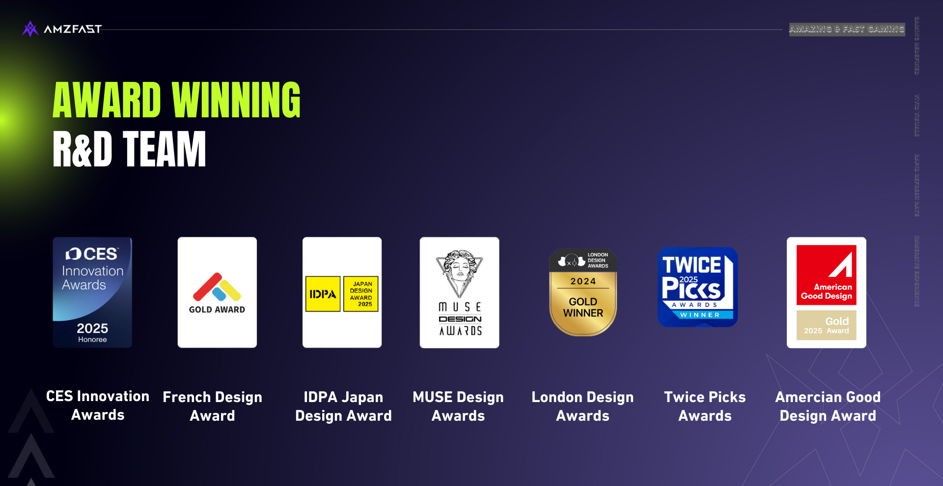 AMZFAST’s Ongoing Journey of Recognition in Global Design Awards