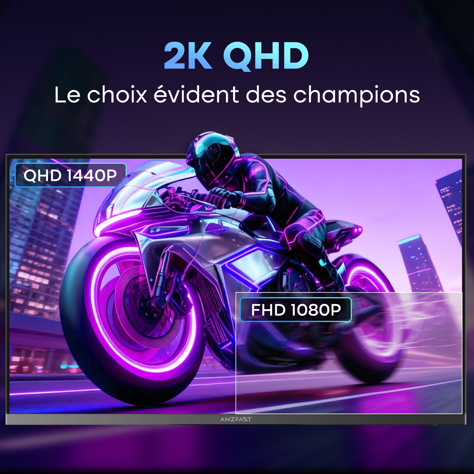 AMZG27F5Q, 27" Gaming Monitor QHD 2560x1440p 200Hz