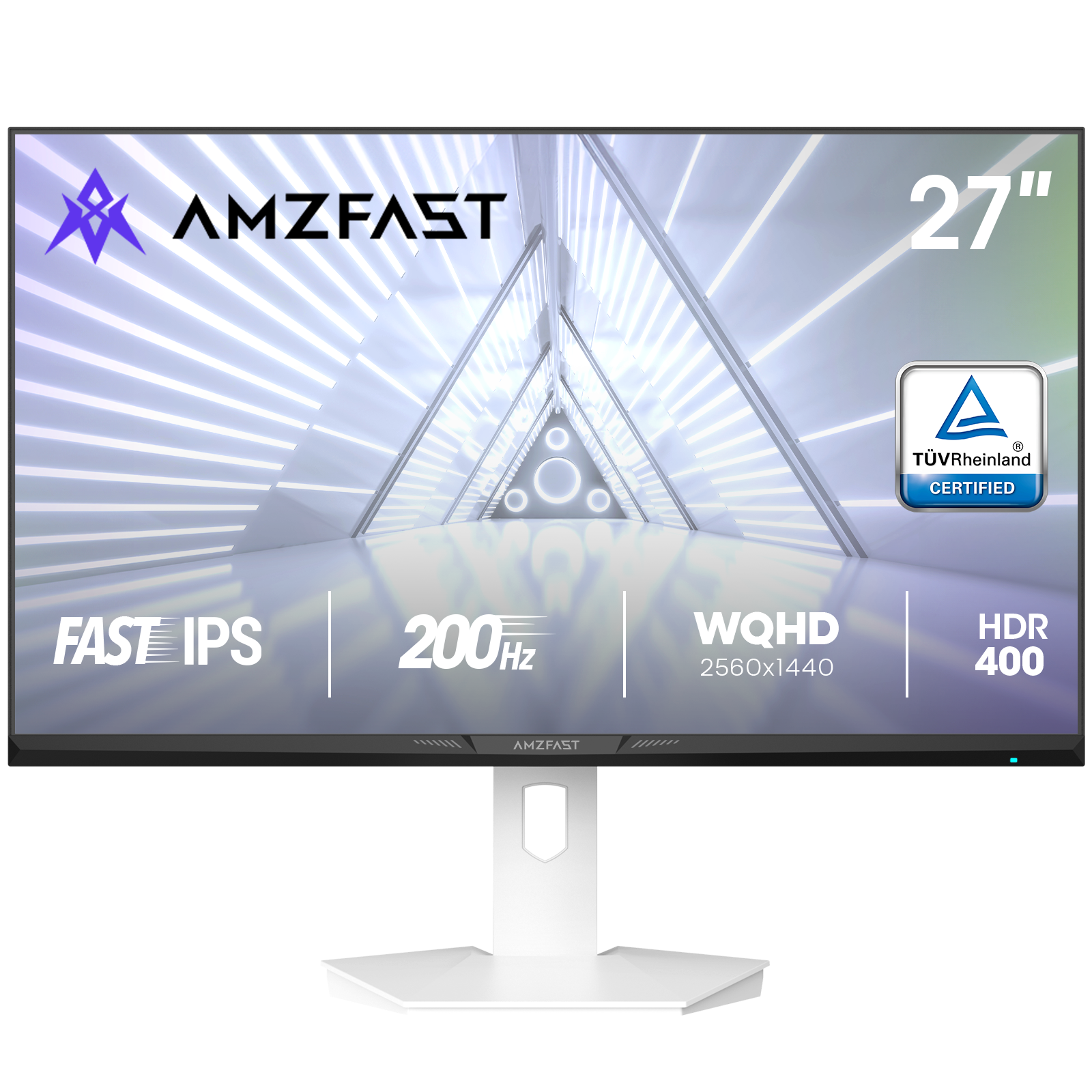 AMZG27F6Q, 27 Zoll Weißer Gaming Monitor 200Hz WQHD