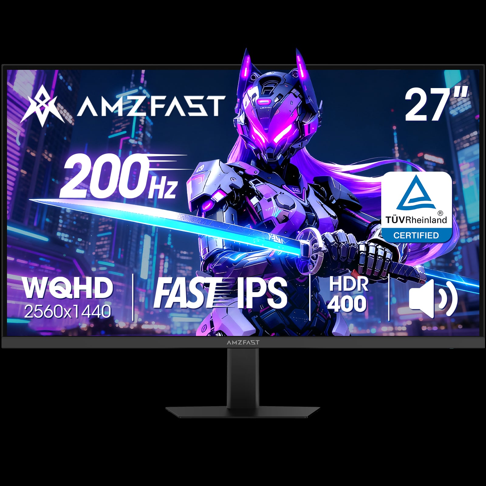 AMZG27F5Q, 27 Zoll Gaming Monitor QHD 2560x1440p 200Hz