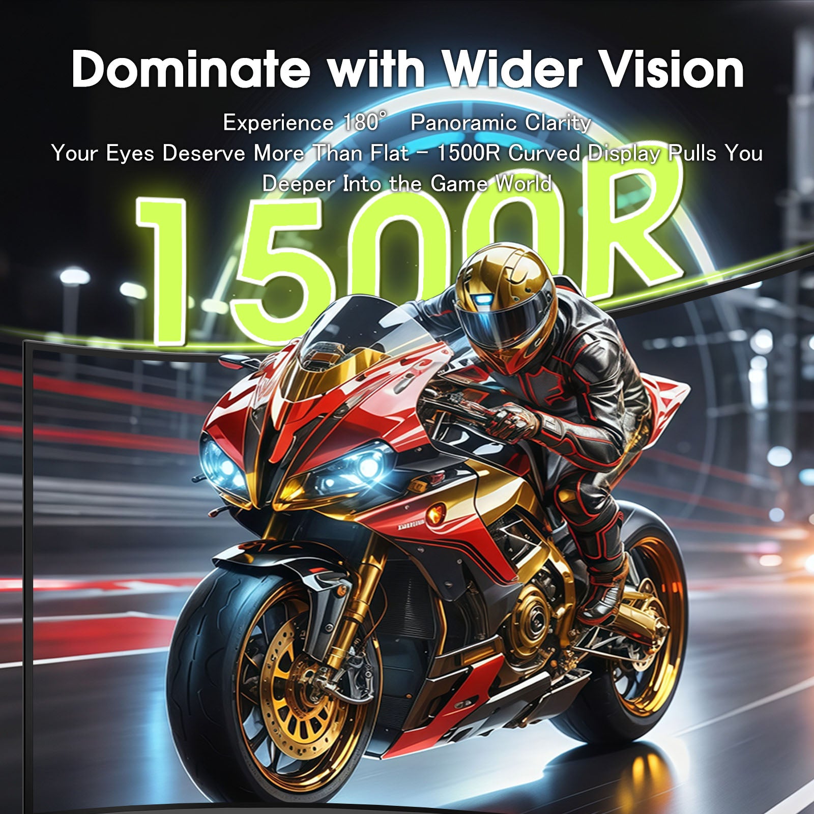 AMZG27C1Q, 27" Curved Gaming Monitor 180Hz QHD