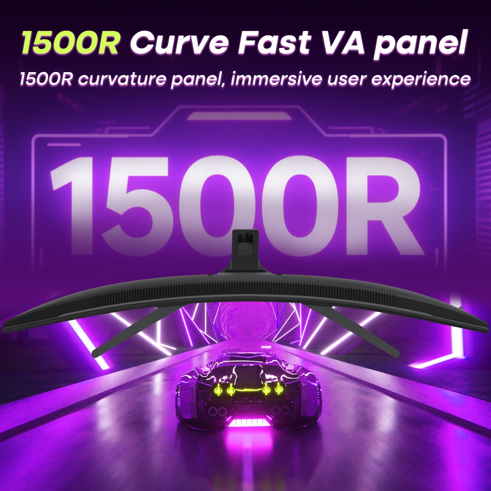 AMZFAST 34 inch Curved Gaming Monitor 180Hz QHD 2560x1440p 1ms