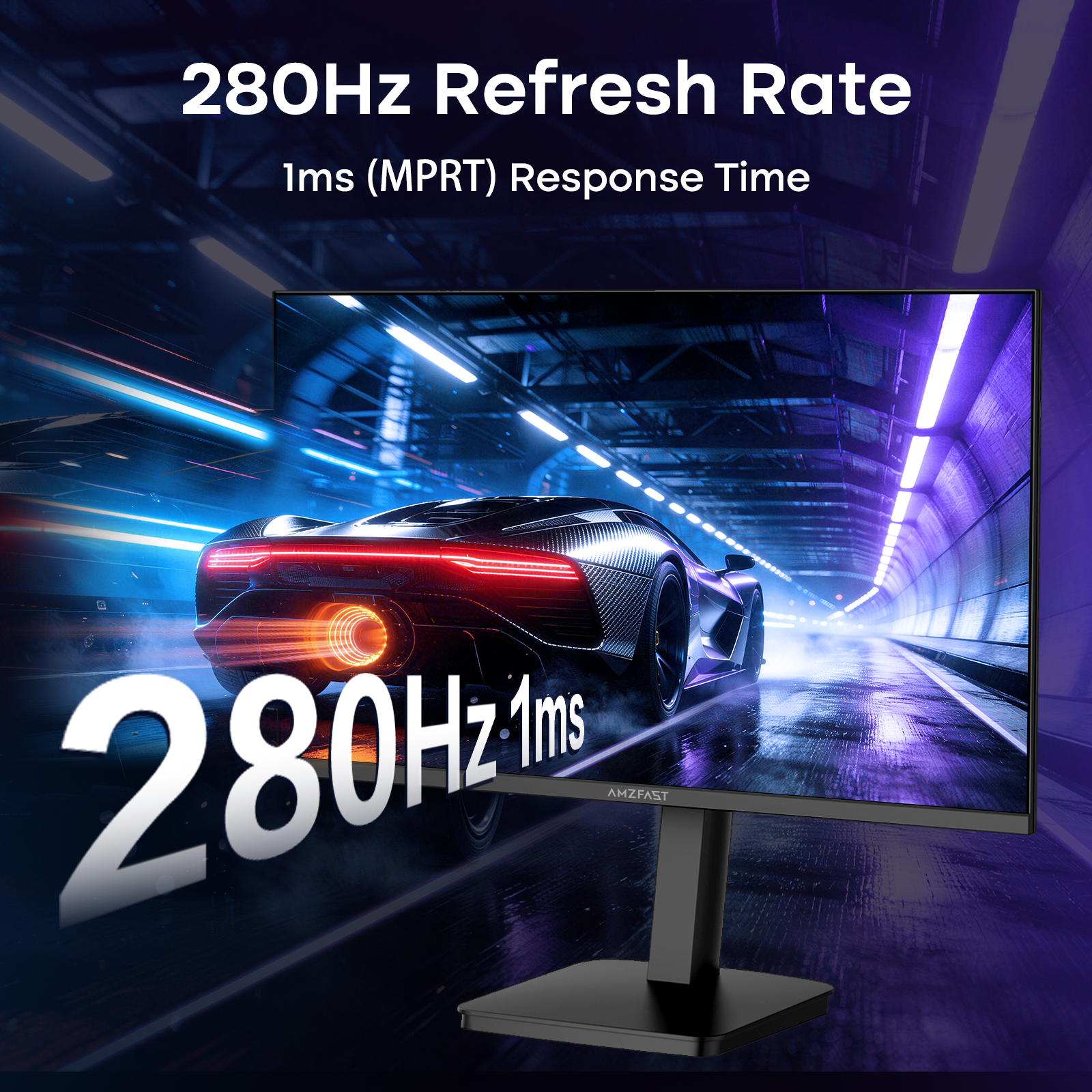 AMZG27F5Q Pro, 27" Gaming Monitor 280Hz WQHD 3440x1440p 280Hz