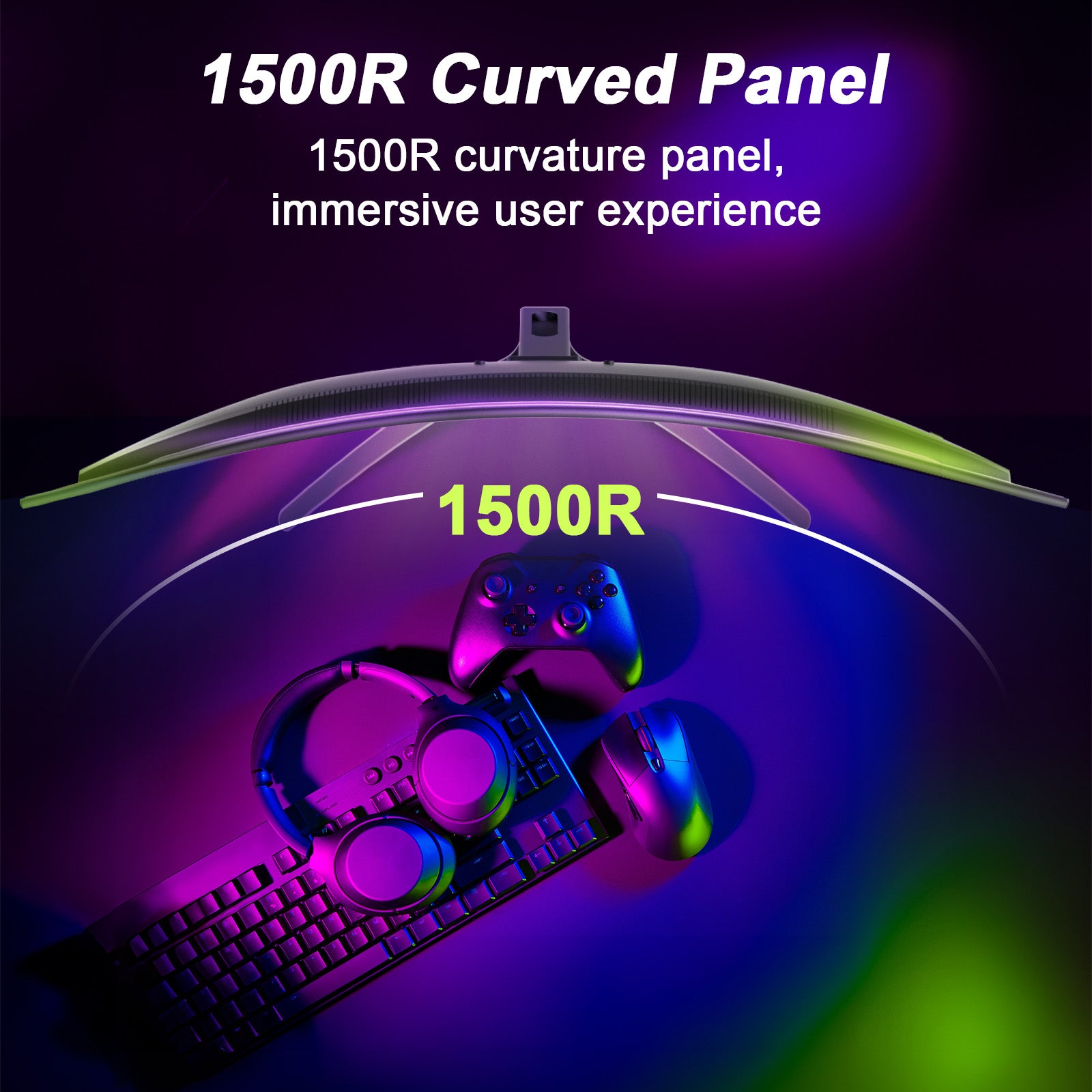 AMZFAST 32 inch 240Hz Curved Gaming Monitor - FHD 1080p 1ms MPRT