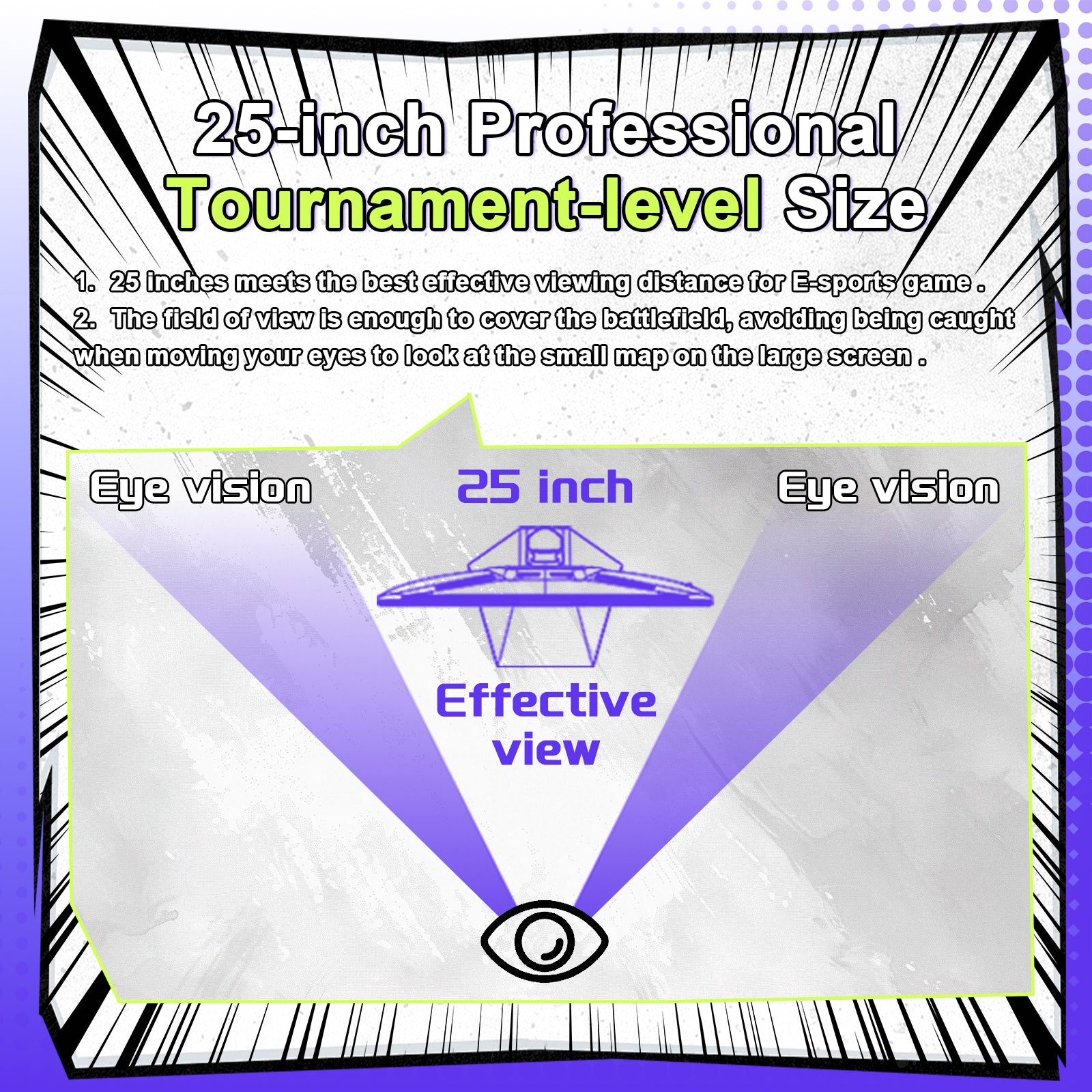 AMZG25F6F, 25" White Gaming Monitor 320Hz FHD Fast IPS