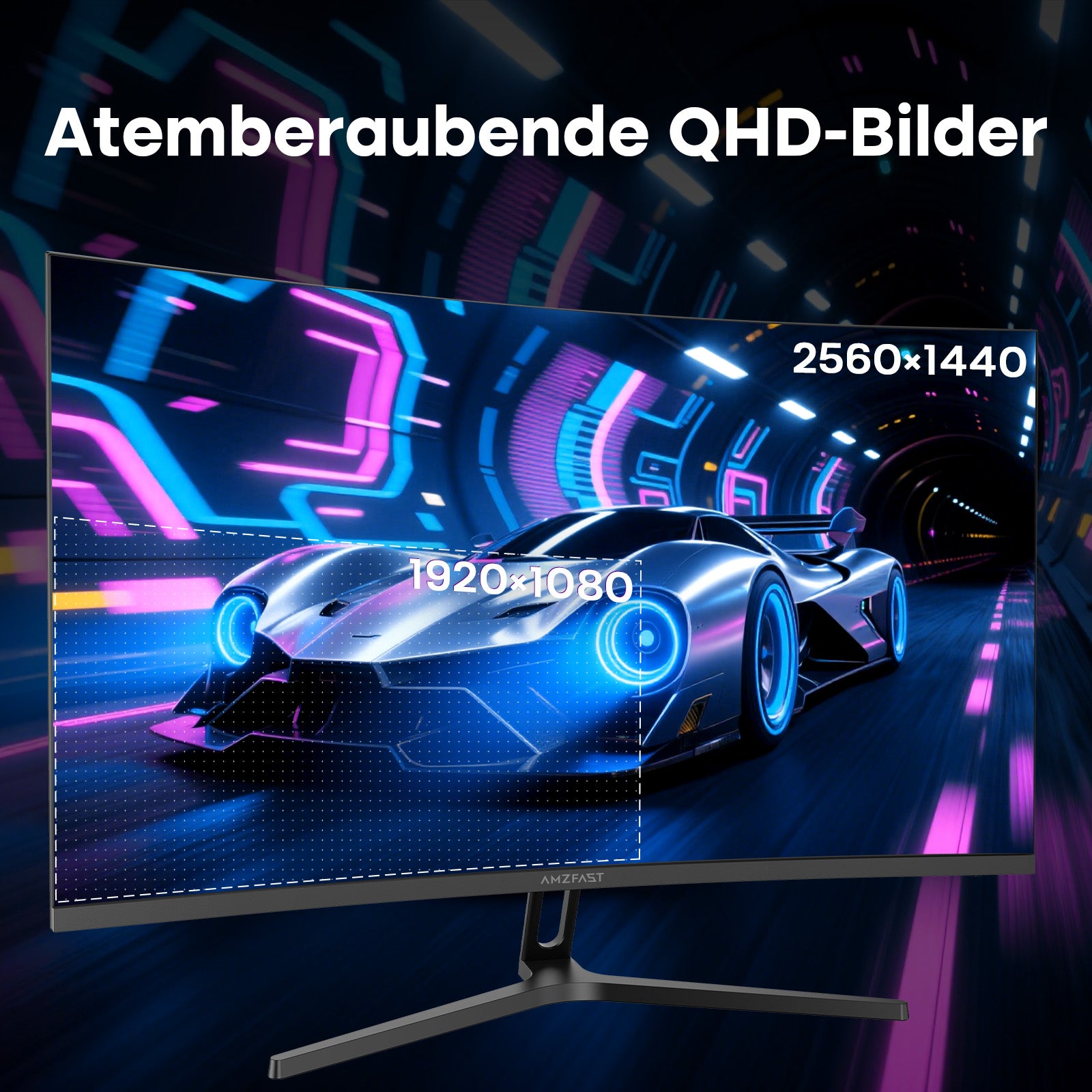 AMZG27C1Q Pro-280, 27" Curved Gaming Monitor QHD 2560x1440 240Hz