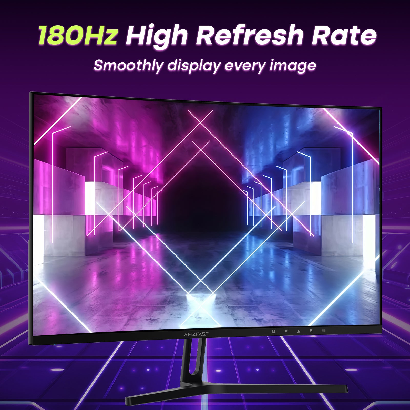 AMZFAST 34 inch Curved Gaming Monitor 180Hz QHD 2560x1440p 1ms