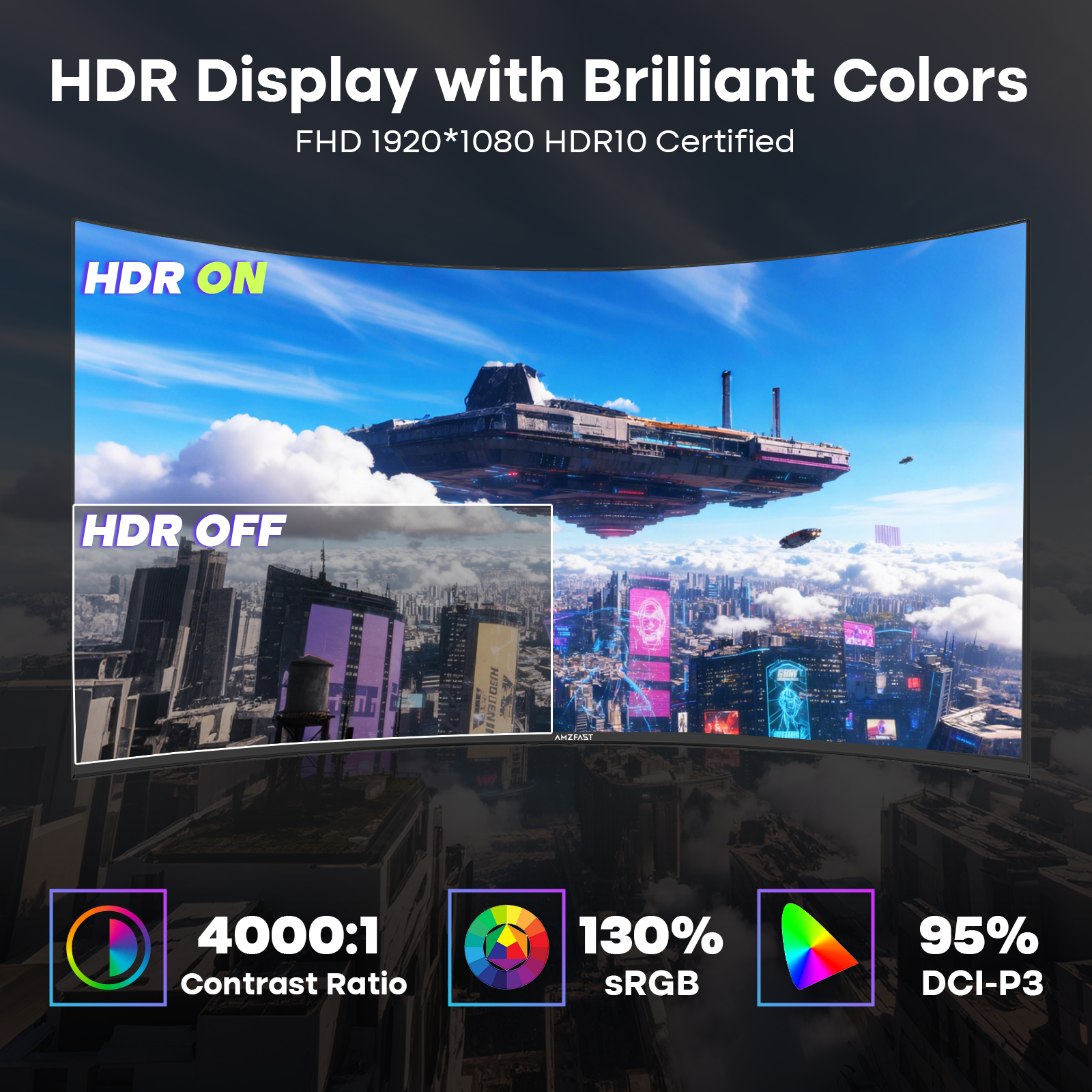 AMZG27C1Pro, 27" Curved Gaming Monitor 240Hz FHD