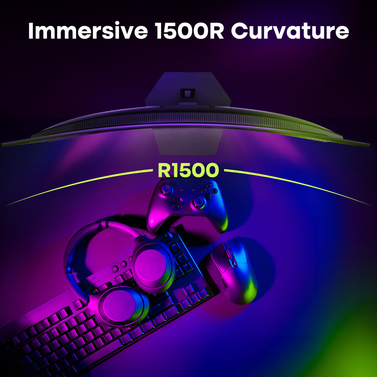 AMZG27C1Q, 27" Curved Gaming Monitor WQHD 2560x1440 180Hz