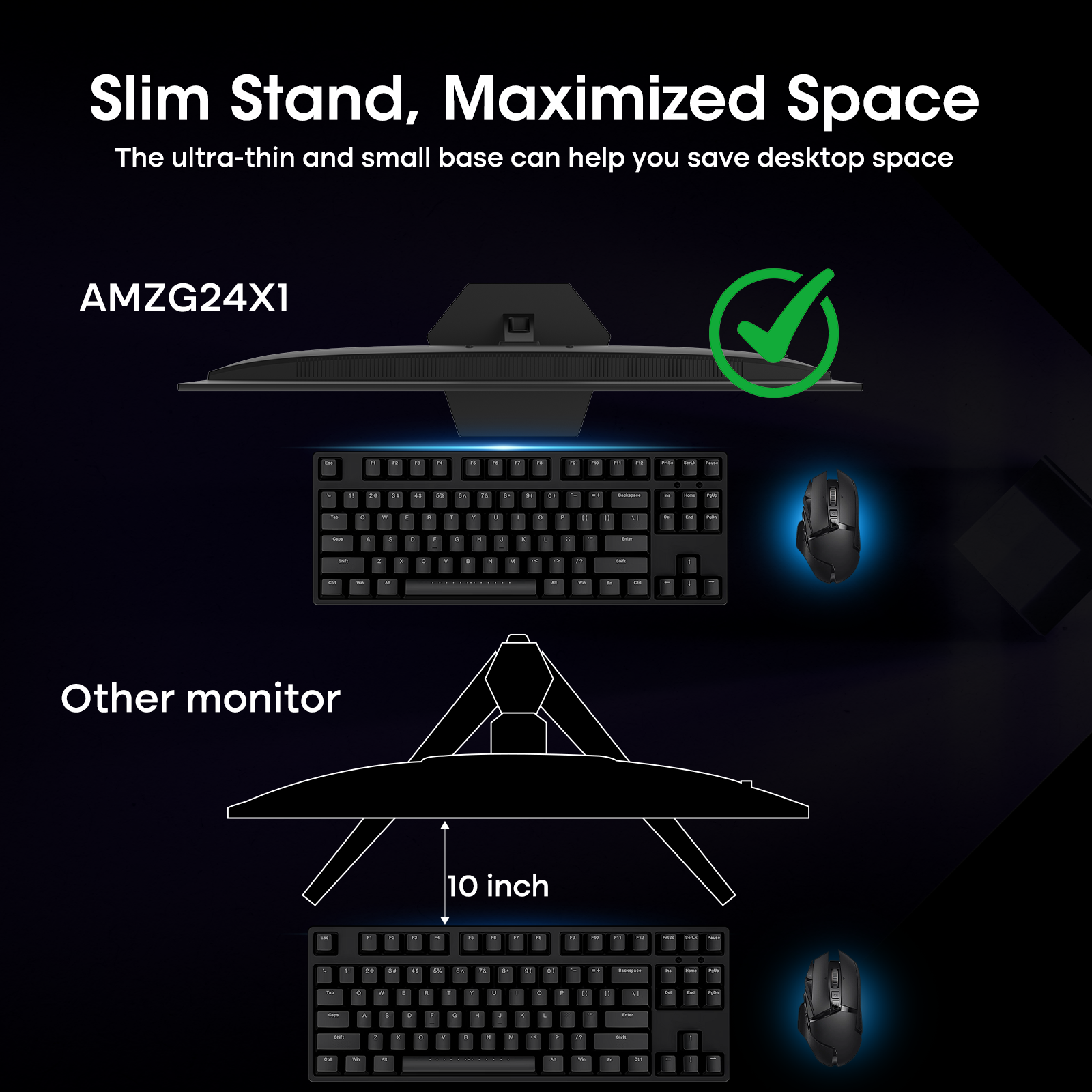 AMZG24X1, 24" Gaming Monitor FHD 200Hz