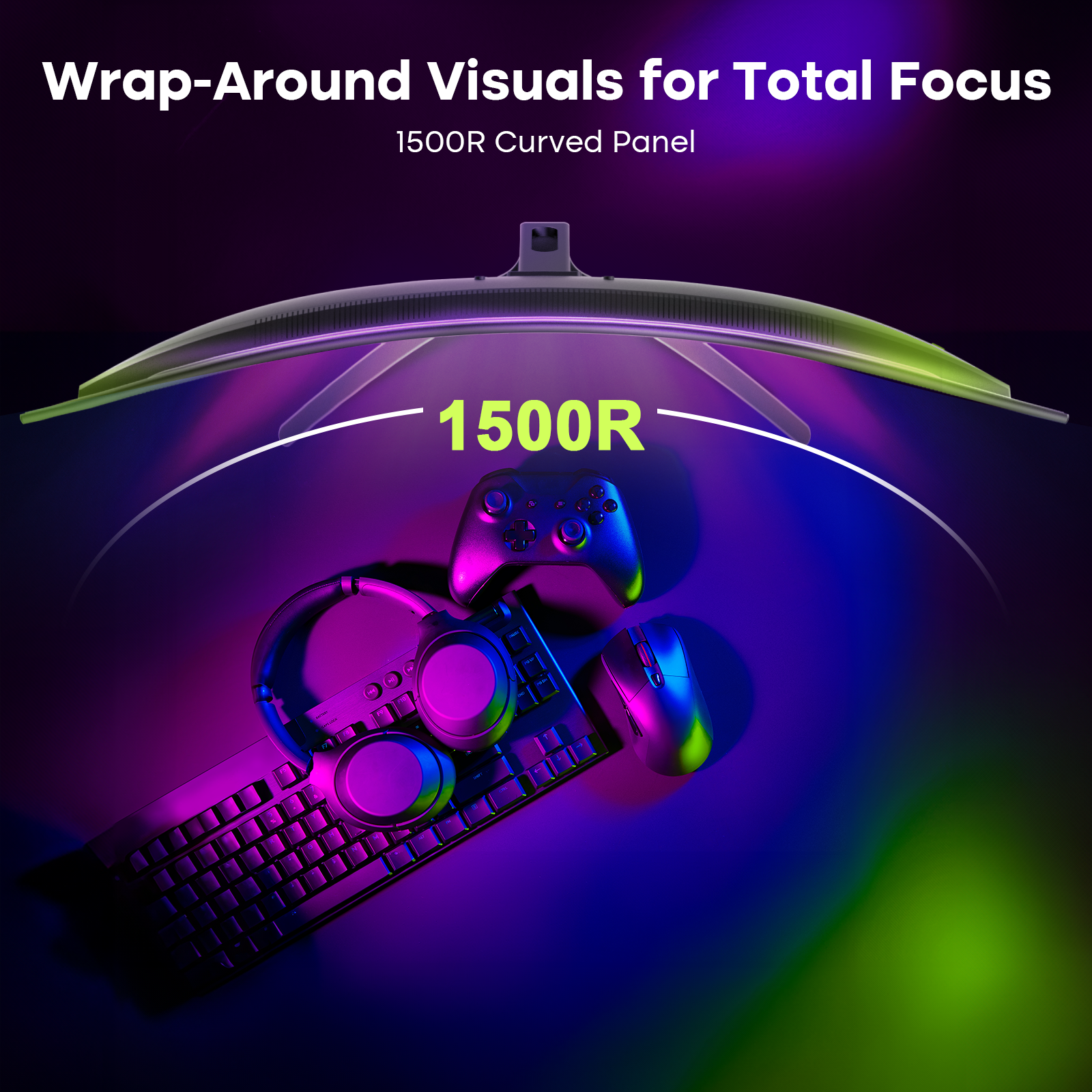 AMZG27C1Pro, 27" Curved Gaming Monitor 240Hz FHD