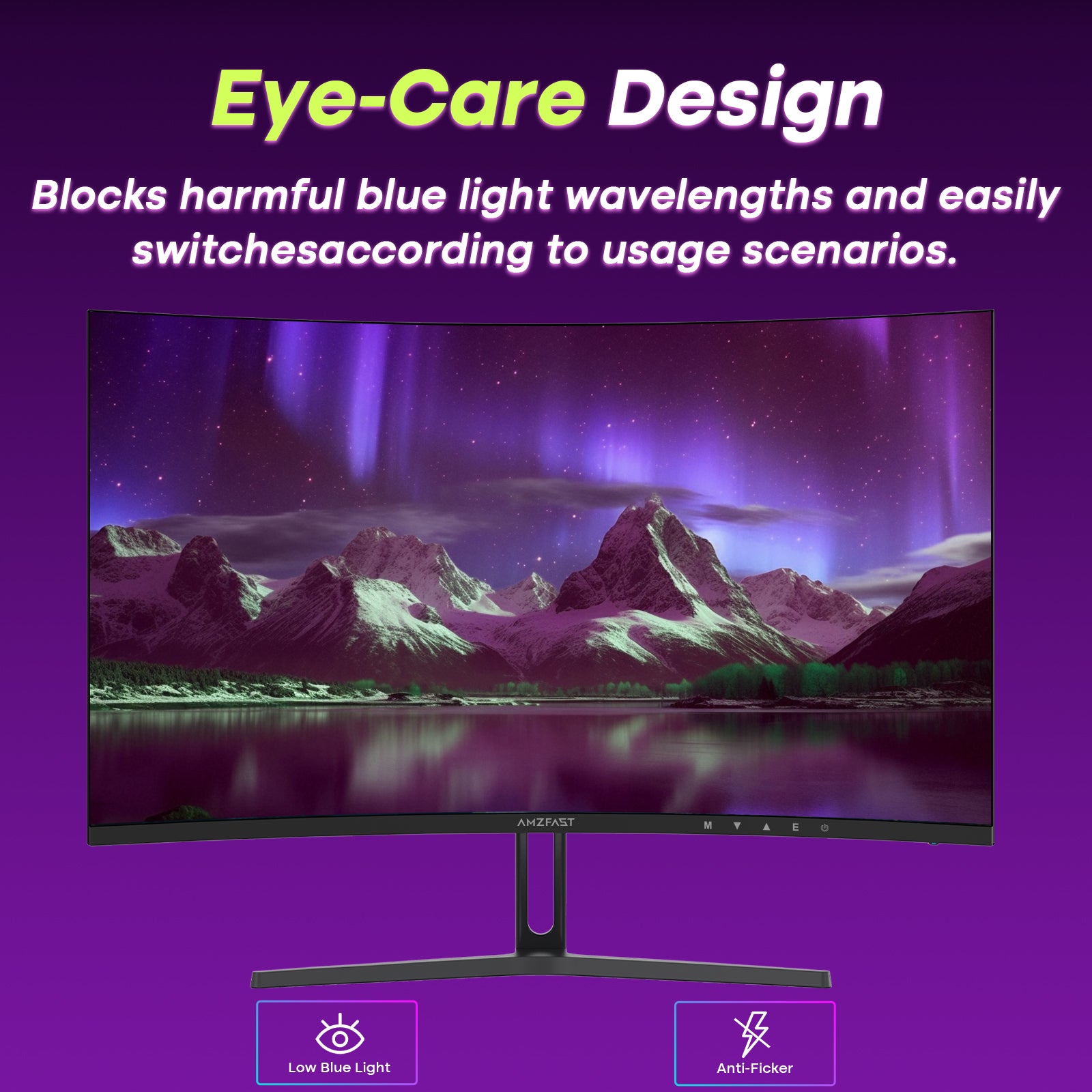 AMZG32C1Q, 32" Curved Gaming Monitor 180Hz QHD