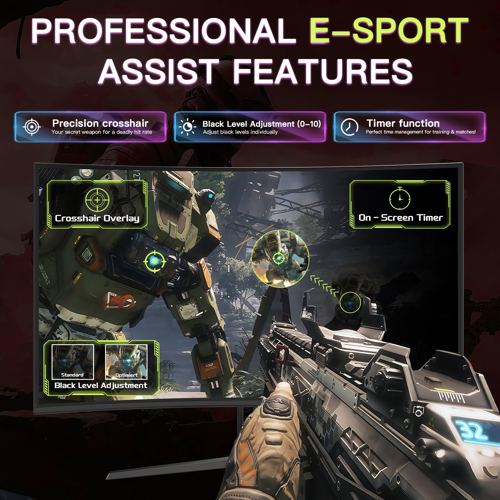 AMZG27C1, 27" Curved Gaming Monitor 180Hz FHD