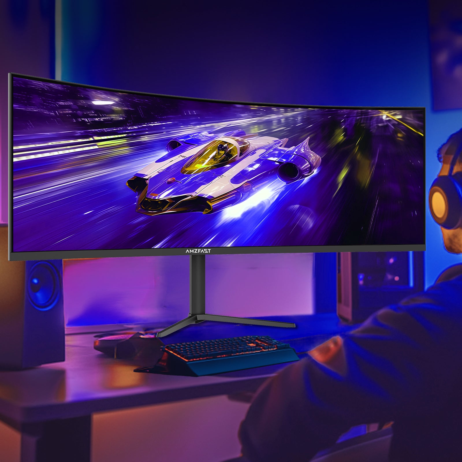 AMZG49C7U - 49inch Curved Gaming Monitor 120Hz DQHD 5120x1440