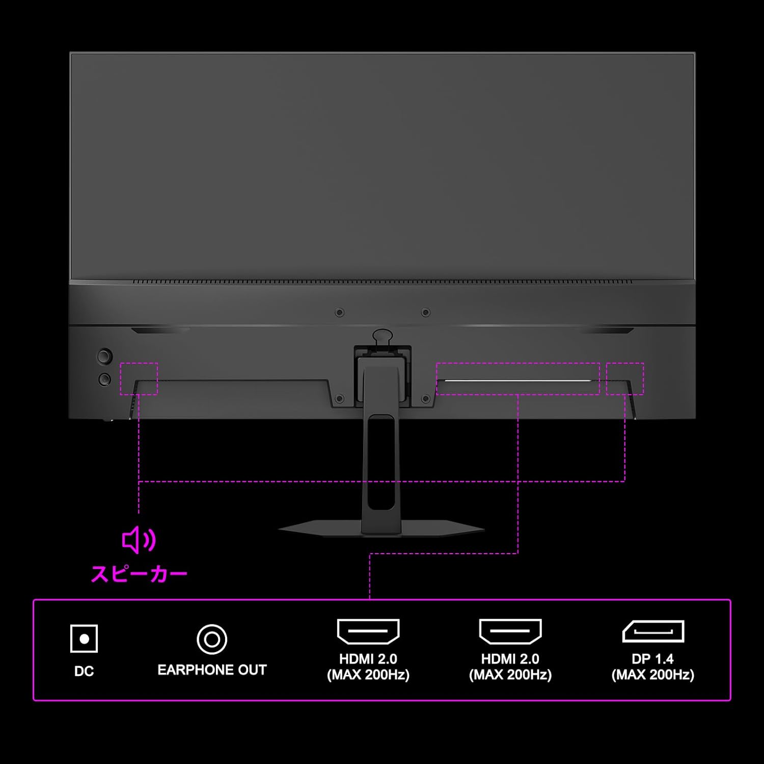 AMZFast ゲーミングモニター 24.5インチ 200Hz Fast IPS 1ms(MPRT) HDR