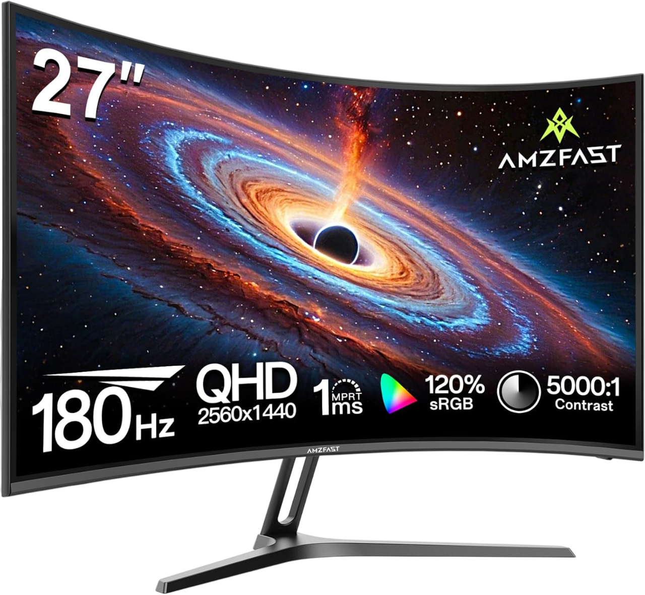 AMZG27C1Q, 27 Zoll Curved Gaming Monitor 180Hz QHD