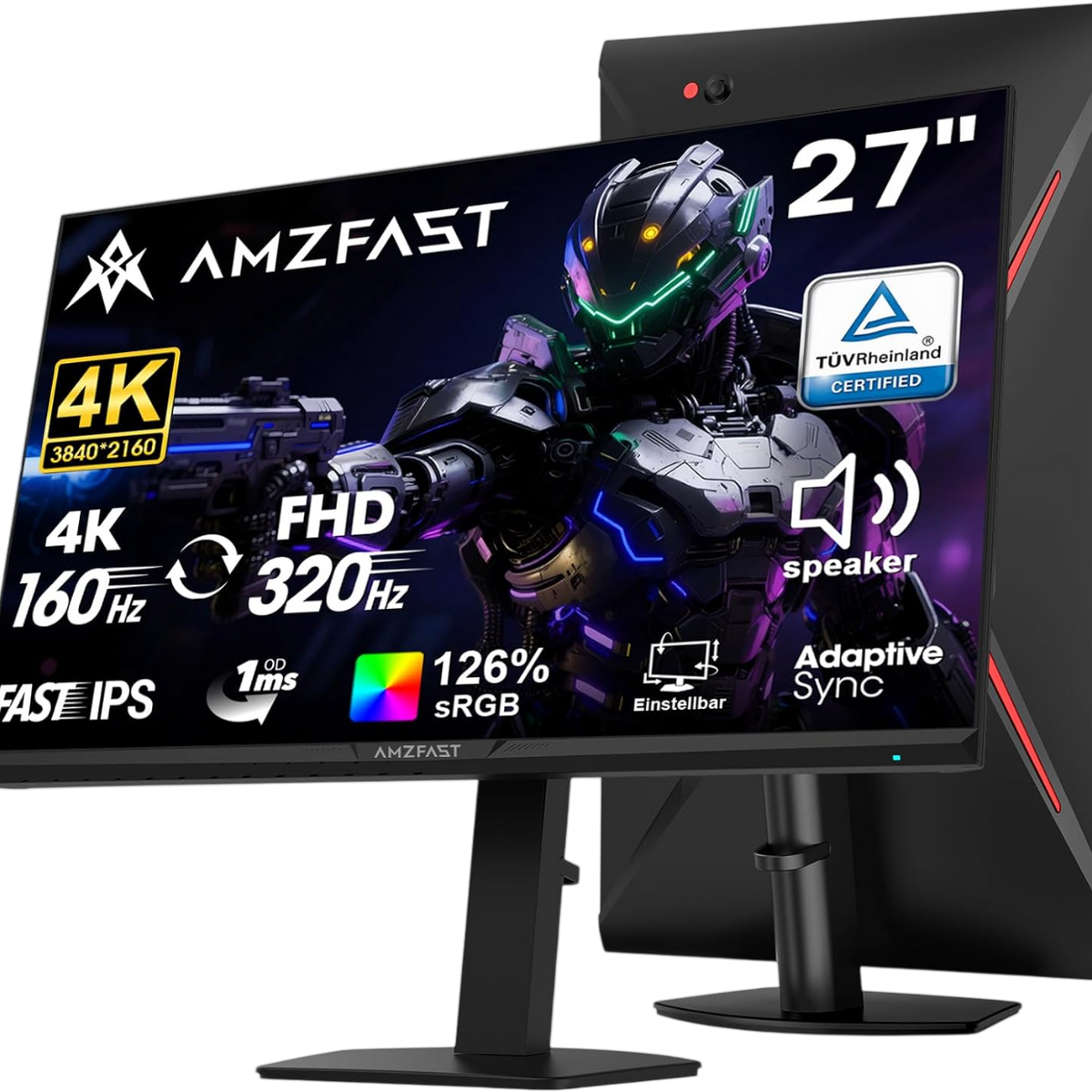 AMZFAST AMZ27F6Q 27インチモニター AMZFAST 27 inch 4K Dual Mode Gaming Monitor - 160Hz UHD or 320Hz