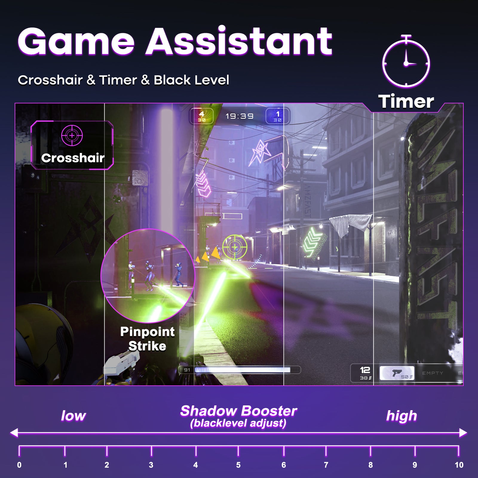 AMZG34C5Q Pro, 34inch Curved Gaming Monitor 240Hz UWQHD