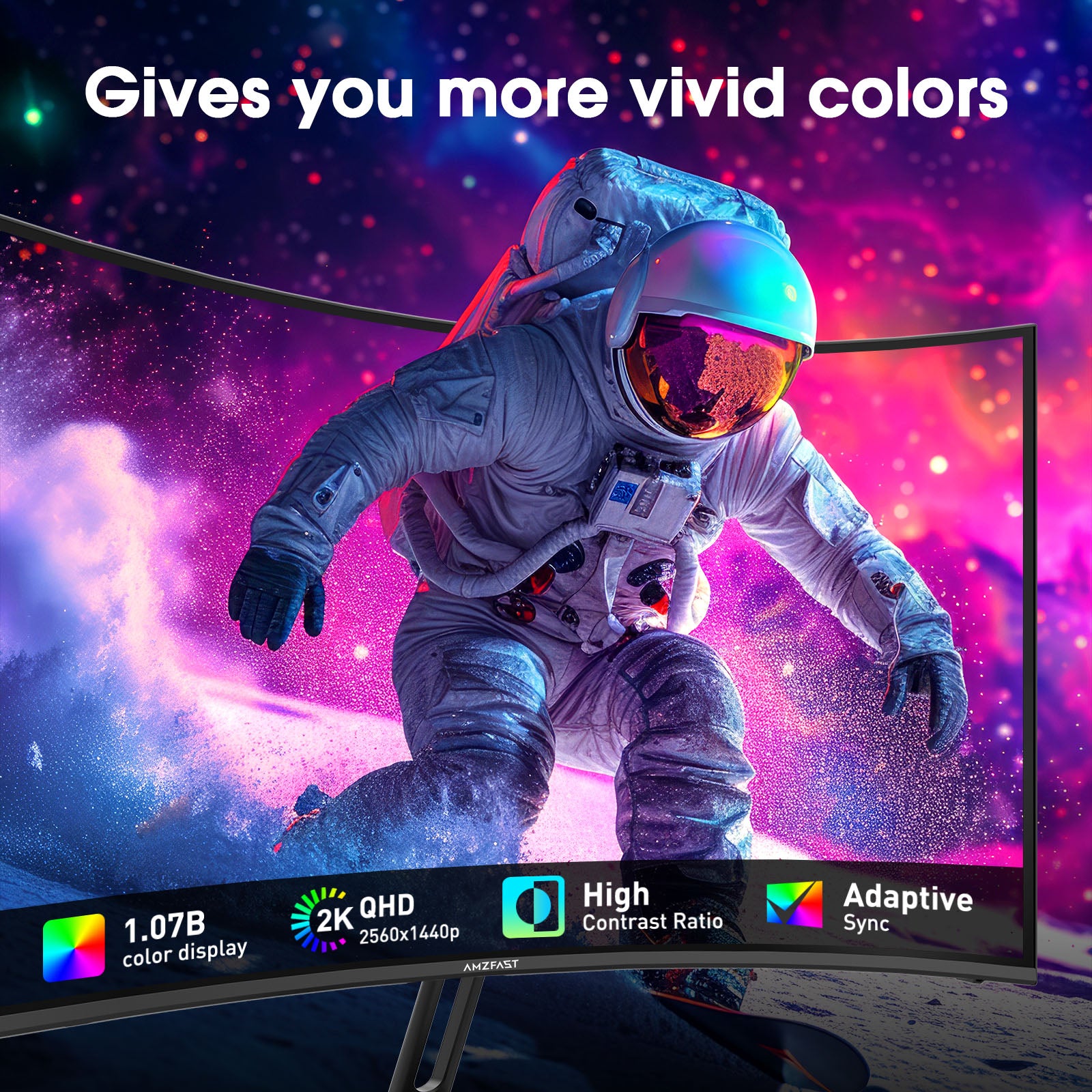 AMZG27C1QPro, 27" Curved Gaming Monitor 240Hz WQHD