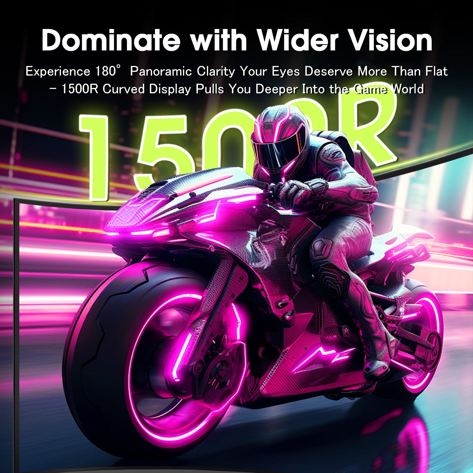 AMZG27C1QPro, 27" Curved Gaming Monitor 240Hz WQHD