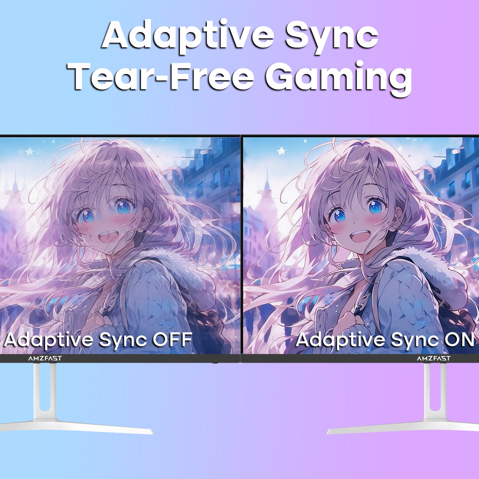 AMZG24X1W, 24" White Gaming Monitor 200Hz FHD