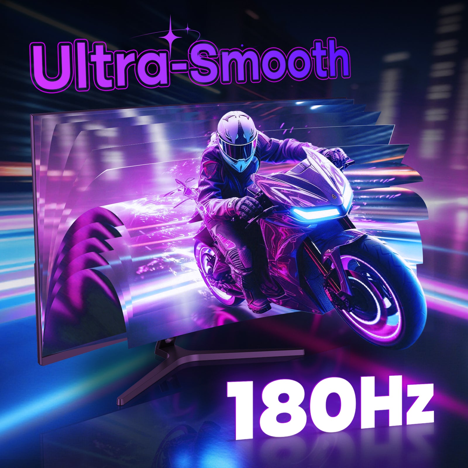 AMZFAST 34 inch Curved Gaming Monitor 180Hz QHD 2560x1440p 1ms