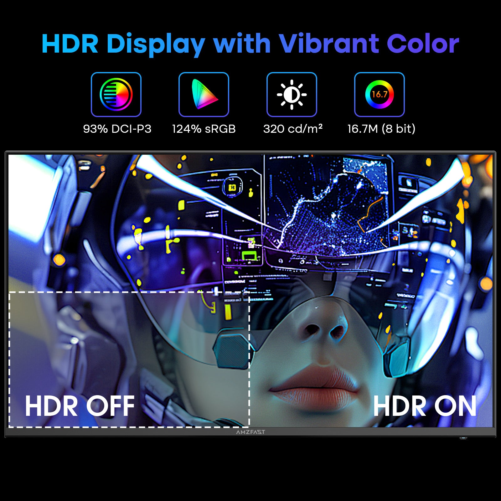 AMZG25X1, 25" Gaming Monitor 200Hz FHD Fast IPS