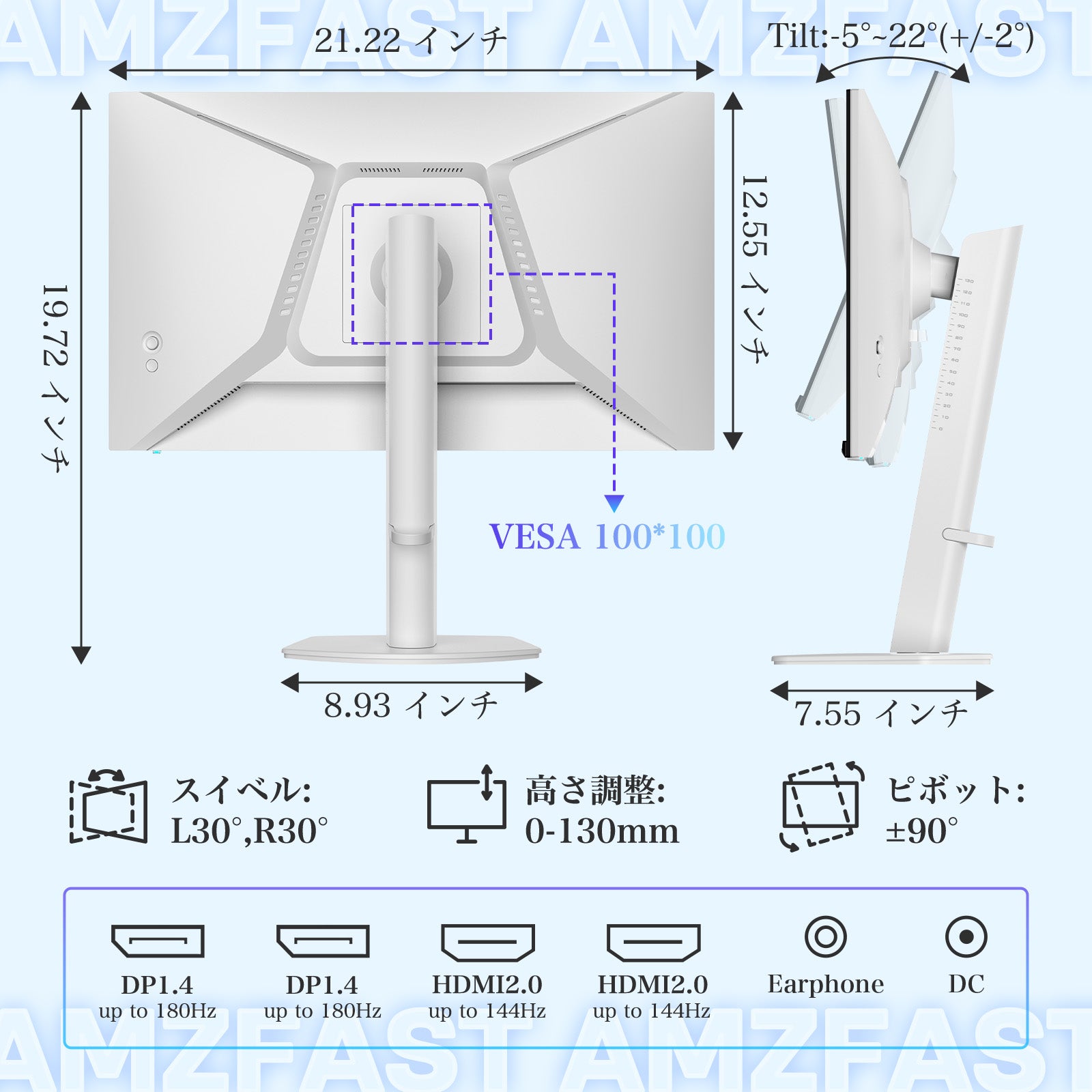 180HZ ゲーミングモニター 24インチHDR10 Amazon.co.jp: Z Z-Edge(ゼロエッジ) 湾曲ゲーミングモニター 24型