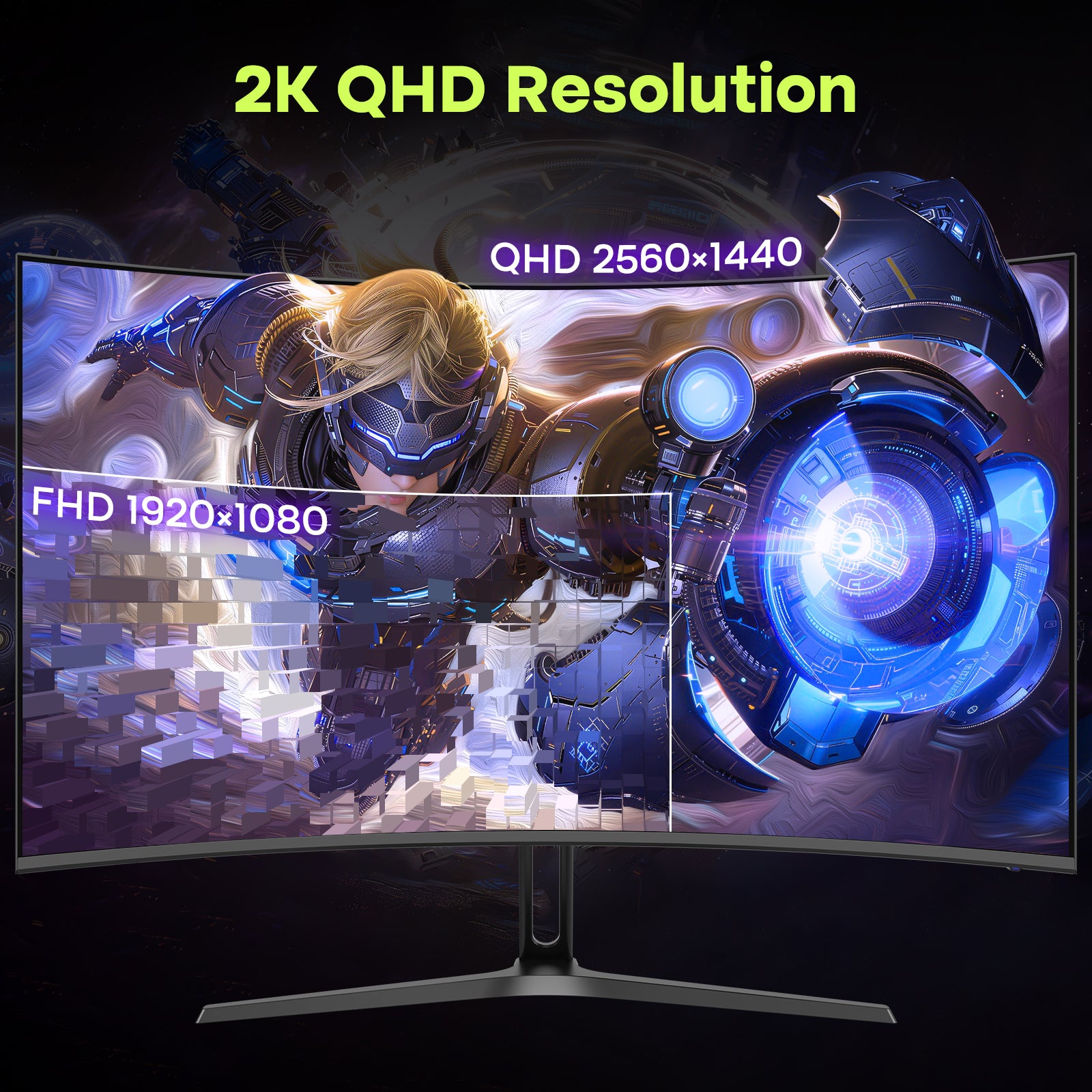 AMZG27C1Q, 27" Curved Gaming Monitor 180Hz QHD