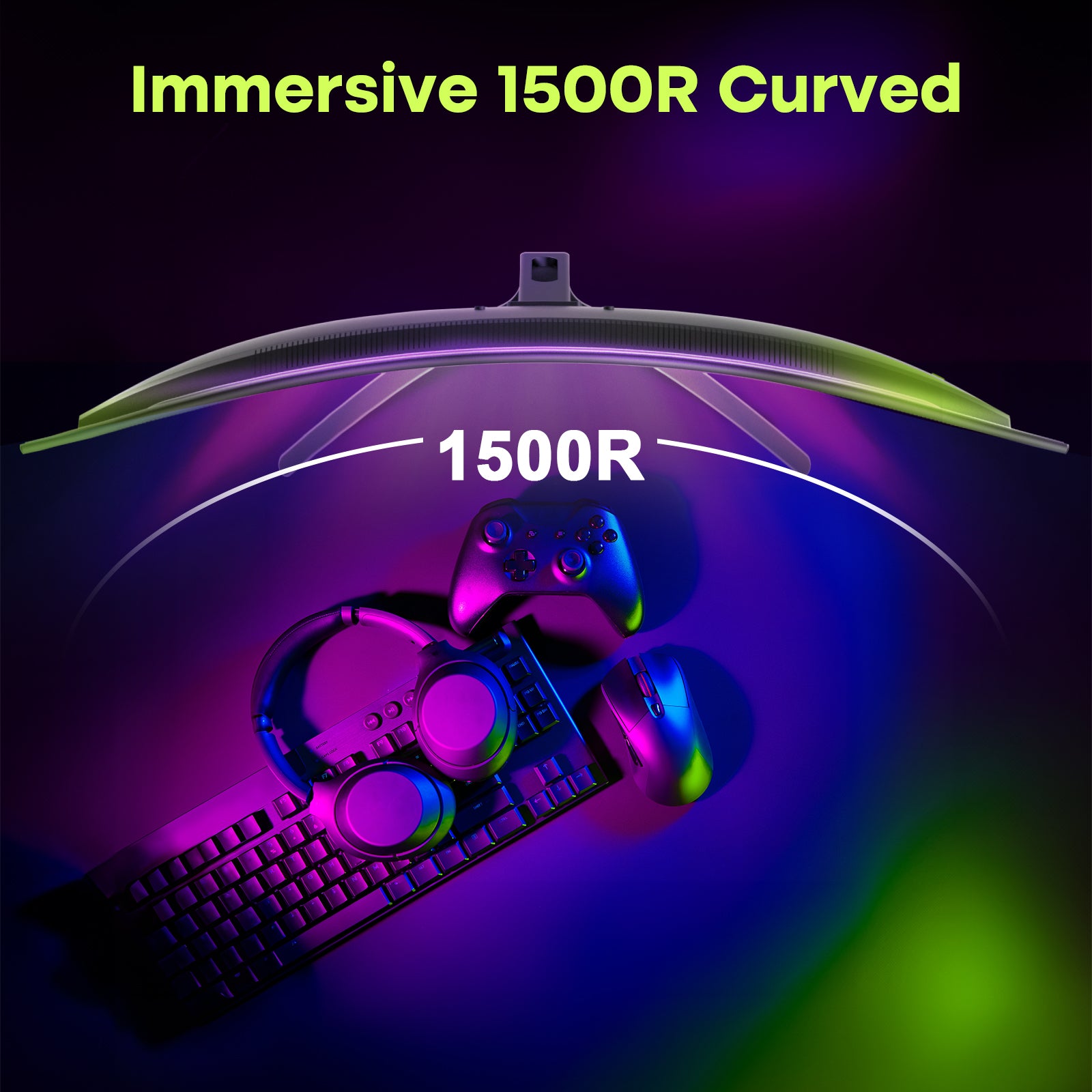 AMZG27C1Q, 27" Curved Gaming Monitor 180Hz QHD