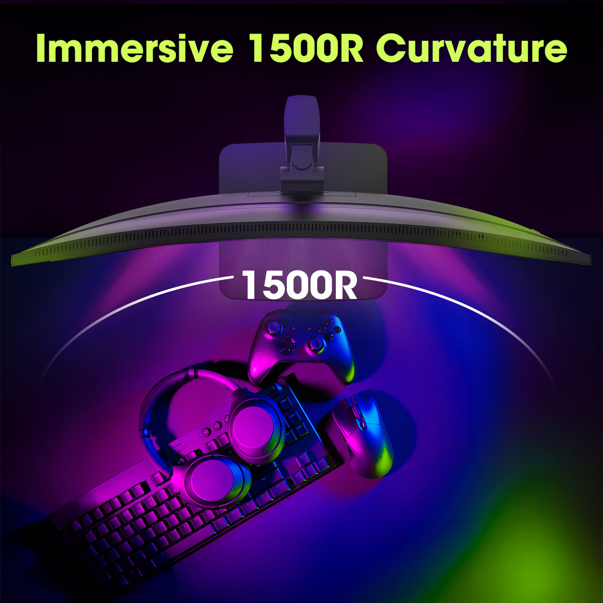 AMZG27C8Q Pro, 27" Curved Gaming Monitor WQHD 2560x1440 280Hz