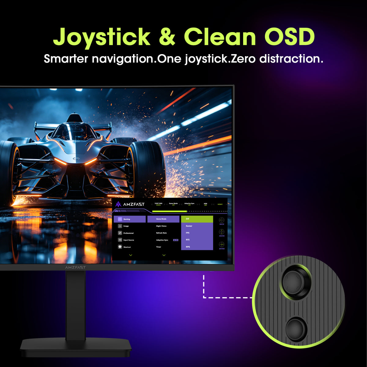 AMZG27C8Q Pro, 27" Curved Gaming Monitor WQHD 2560x1440 280Hz